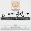 Koyoto Hanglamp, Kogellampje, Hanglamp Amber, 3-lichts