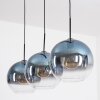 Koyoto Hanglamp, Kogellampje, Hanglamp Blauw, Duidelijk, 3-lichts