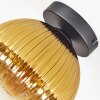 Koyoto Plafondlamp, Kogellampje 20 cm Goud, Duidelijk, 1-licht