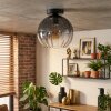 Koyoto Plafondlamp, Kogellampje 20 cm Duidelijk, Rookkleurig, 1-licht