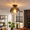 Koyoto Plafondlamp, Kogellampje 20 cm Duidelijk, Rookkleurig, 1-licht
