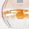 Koyoto Plafondlamp, Kogellampje 20 cm Amber, Duidelijk, 1-licht