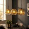Koyoto Hanglamp, Kogellampje, Hanglamp Goud, Duidelijk, 3-lichts
