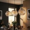 Koyoto Hanglamp, Kogellampje, Hanglamp Amber, Duidelijk, 3-lichts