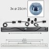 Koyoto Hanglamp, Kogellampje, Hanglamp Blauw, 3-lichts