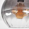 Koyoto Plafondlamp, Kogellampje 25 cm Duidelijk, Rookkleurig, 1-licht