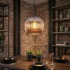 Ripoll Hanglamp, Kogellampje, Hanglamp Chroom, Rookkleurig, 1-licht