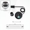 Ripoll Hanglamp, Kogellampje, Hanglamp Chroom, Rookkleurig, 1-licht