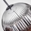 Ripoll Hanglamp, Kogellampje, Hanglamp Chroom, Rookkleurig, 1-licht