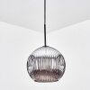 Ripoll Hanglamp, Kogellampje, Hanglamp Chroom, Rookkleurig, 1-licht