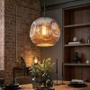 Ripoll Hanglamp, Kogellampje, Hanglamp Chroom, Rookkleurig, 1-licht