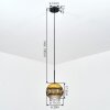 Ripoll Hanglamp, Kogellampje, Hanglamp Goud, Duidelijk, 1-licht