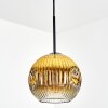 Ripoll Hanglamp, Kogellampje, Hanglamp Goud, Duidelijk, 1-licht