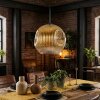 Ripoll Hanglamp, Kogellampje, Hanglamp Goud, Duidelijk, 1-licht