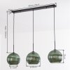 Koyoto Hanglamp, Kogellampje, Hanglamp Groen, 3-lichts