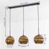 Koyoto Hanglamp, Kogellampje, Hanglamp Goud, 3-lichts