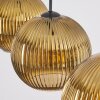 Koyoto Hanglamp, Kogellampje, Hanglamp Goud, 3-lichts