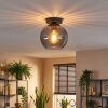 Koyoto Plafondlamp, Kogellampje 20 cm Rookkleurig, 1-licht