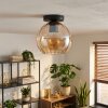 Koyoto Plafondlamp, Kogellampje 20 cm Amber, 1-licht