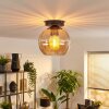 Koyoto Plafondlamp, Kogellampje 20 cm Amber, 1-licht