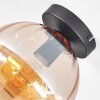 Koyoto Plafondlamp, Kogellampje 20 cm Amber, 1-licht