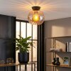 Koyoto Plafondlamp, Kogellampje 20 cm Amber, 1-licht