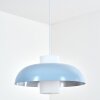 Jarik Hanglamp, Hanglamp Blauw, 1-licht