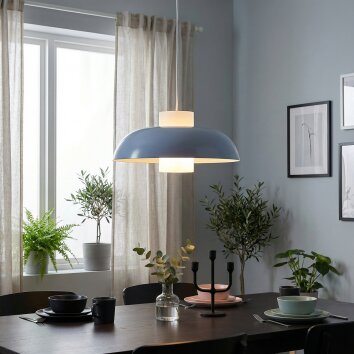 Jarik Hanglamp, Hanglamp Blauw, 1-licht
