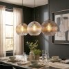 Koyoto Hanglamp, Kogellampje, Hanglamp Amber, Duidelijk, Rookkleurig, 3-lichts