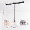 Koyoto Hanglamp, Kogellampje, Hanglamp Amber, Duidelijk, Rookkleurig, 3-lichts