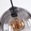 Koyoto Hanglamp, Kogellampje, Hanglamp Amber, Duidelijk, Rookkleurig, 3-lichts