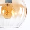 Koyoto Hanglamp, Kogellampje, Hanglamp Amber, Duidelijk, 3-lichts