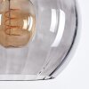 Koyoto Hanglamp, Kogellampje, Hanglamp Rookkleurig, 3-lichts