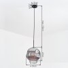 Ripoll Hanglamp, Kogellampje, Hanglamp Rookkleurig, 1-licht