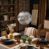 Ripoll Hanglamp, Kogellampje, Hanglamp Chroom, Duidelijk, Rookkleurig, 1-licht