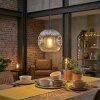 Ripoll Hanglamp, Kogellampje, Hanglamp Chroom, Duidelijk, Rookkleurig, 1-licht