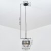 Ripoll Hanglamp, Kogellampje, Hanglamp Chroom, Duidelijk, Rookkleurig, 1-licht