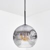 Ripoll Hanglamp, Kogellampje, Hanglamp Duidelijk, Rookkleurig, 1-licht