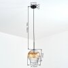 Ripoll Hanglamp, Kogellampje, Hanglamp Amber, Duidelijk, 1-licht