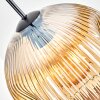 Ripoll Hanglamp, Kogellampje, Hanglamp Amber, Duidelijk, 1-licht