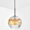 Ripoll Hanglamp, Kogellampje, Hanglamp Amber, Duidelijk, 1-licht