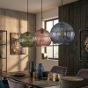 Koyoto Hanglamp, Kogellampje, Hanglamp Blauw, Groen, Red, 3-lichts