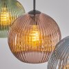 Koyoto Hanglamp, Kogellampje, Hanglamp Blauw, Groen, Red, 3-lichts