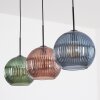Koyoto Hanglamp, Kogellampje, Hanglamp Blauw, Groen, Red, 3-lichts