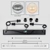 Koyoto Hanglamp, Kogellampje, Hanglamp Amber, Duidelijk, Rookkleurig, 3-lichts