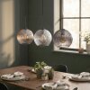 Koyoto Hanglamp, Kogellampje, Hanglamp Amber, Duidelijk, Rookkleurig, 3-lichts