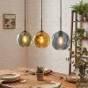 Ripoll Hanglamp, Kogellampje, Hanglamp Blauw, Goud, Groen, 3-lichts