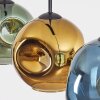 Ripoll Hanglamp, Kogellampje, Hanglamp Blauw, Goud, Groen, 3-lichts