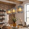 Koyoto Hanglamp, Kogellampje, Hanglamp Blauw, 3-lichts