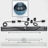 Koyoto Hanglamp, Kogellampje, Hanglamp Blauw, 3-lichts